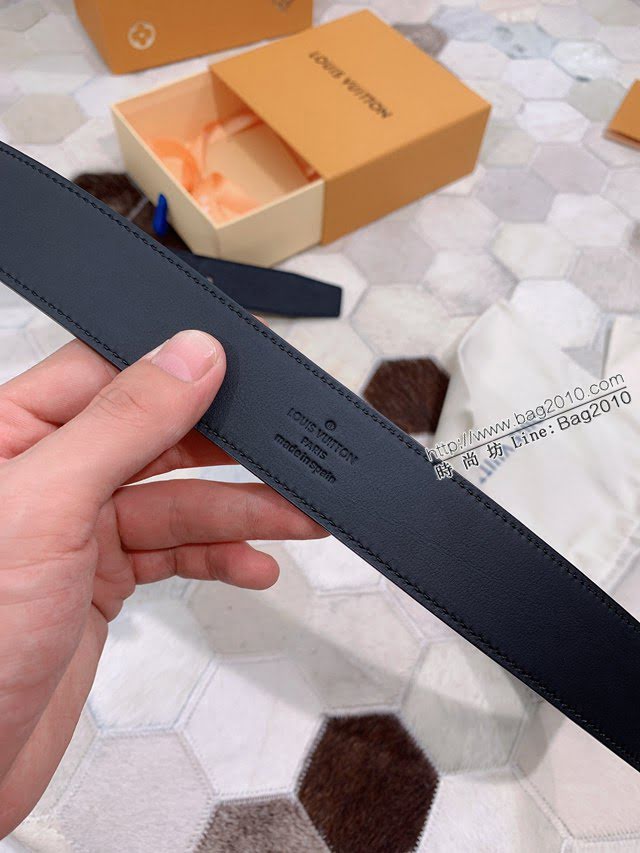 LV新款皮帶 路易威登高端男士腰帶 精緻手工繪邊  jjp1640